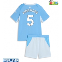 Manchester City Elliot Anderson #5 Hemmatröja Barn 2026-27 Kortärmad (+ Korta byxor)